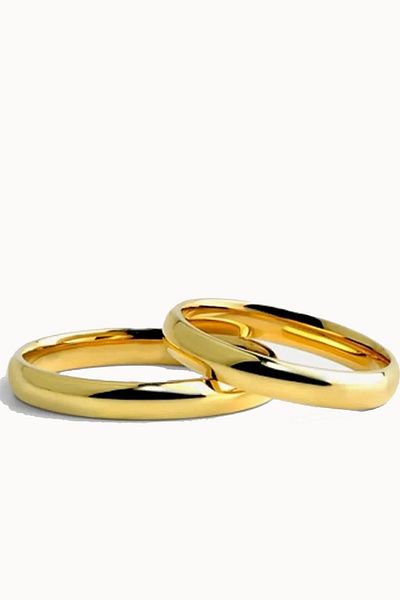 Fubena 3mm Curved Engagement Steel Ring