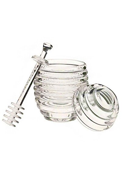 Ensa Shop Kaşıklı Akrilik Bal Kavanozu-ballıkk Mika