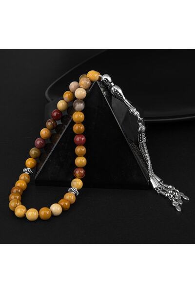 OSMANLI DOĞAL TAŞ 8mm Jasper Natural Stone Tasbih - 33τμχ