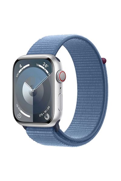 Apple Watch Series 9 LTE 41mm Silver Aluminium Winter Blue Sport Loop