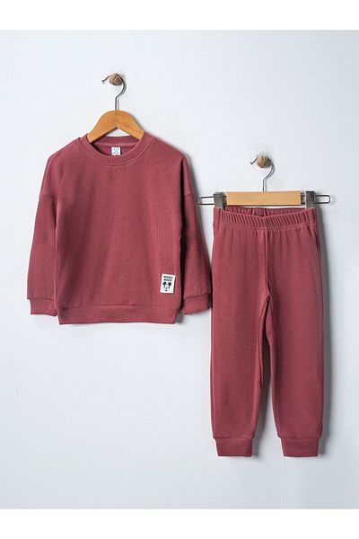 BUUFUU Unisex Kids Set - Twisted Knitted, Lower and Upper Set