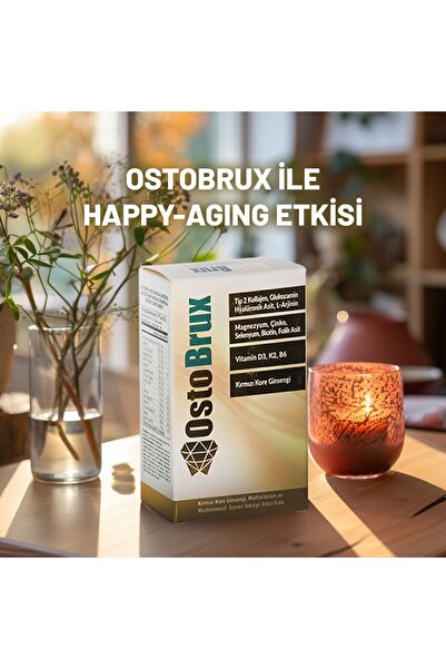 OstoBrux Kırmızı Kore Ginsengi Multivitamin Ve Multimineral Içeren Gıda Takvi...