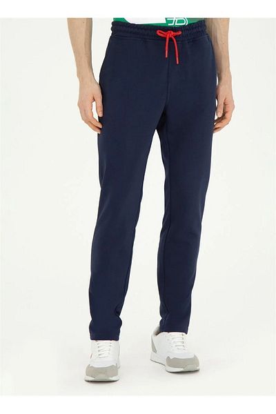 U.S. Polo Assn. Pantaloni de trening pentru bărbați, slim, albastru, US Polo Assn.HENBIXIY024 DMLS