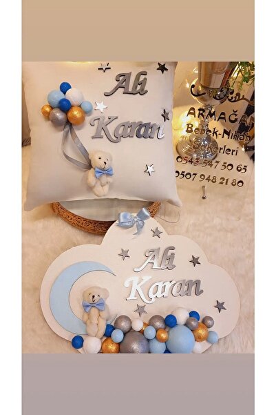 ARMAĞAN BEBEK NİKAH ŞEKERİ Bebek Kapı Süsü ,takı Yastıgı