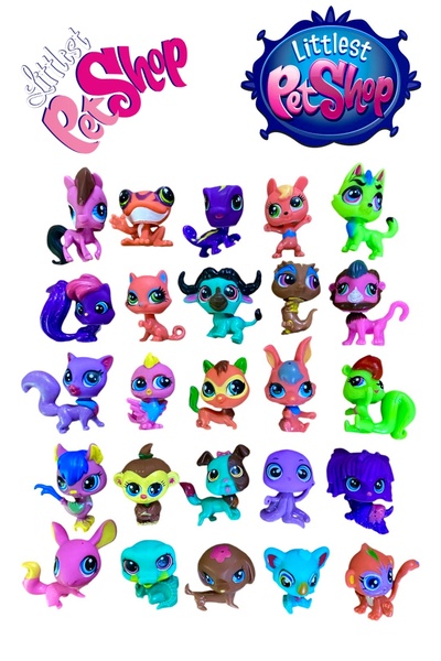 Minişler Pet Shop Miniş Lps Baskılı Yumuşak Özel Seri Minişler 25 Adet Büyük Set