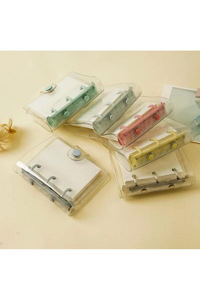SF SCRAPBOOK KIRTASİYE Mini Scrapbooking Binder - Copertă PVC, Caiet de 40 de pagini cu inele