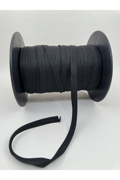 paşateks since 1995 şekil 1.2 cm Custom Canvas Ribbon-Polyester Black-5 Meters