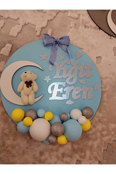 Genel Markalar Bebek Kapı Süsü Ahsap Bubble