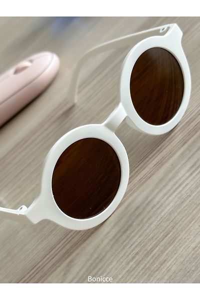 Bonicce 1-10 Years Scandinavian White Sunglasses - Uv400 + Glasses Box