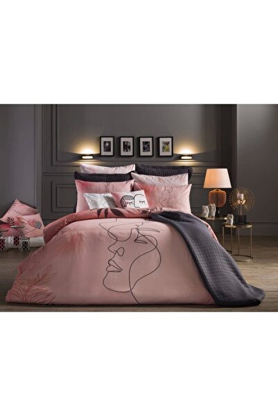 Doqu Home Set cuvertură de pilota dublă din bumbac Ranforce Valentine's Day S...