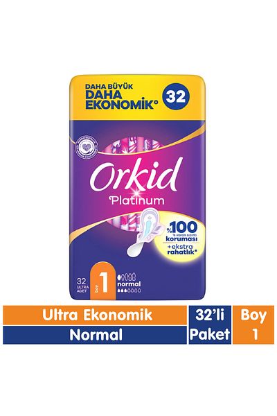 Orkid 32 قطعة من الفوط العادية البلاتينية