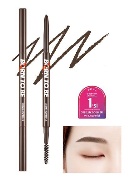 Missha Ultrathin Tip Eyebrow Pencil - Madproof Skinny Brow Pencil (01 Dark Brown)