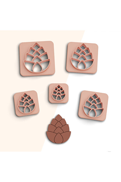 brocutters قالب قطع طين مخروطي من السيراميك بحجم 5 - مع أقراط وقالب كوكيز، طي...