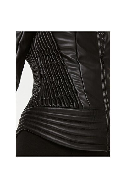 Guess Lea Corset Pu Jacket Kadın Mont W4RL12WFWT0-24K