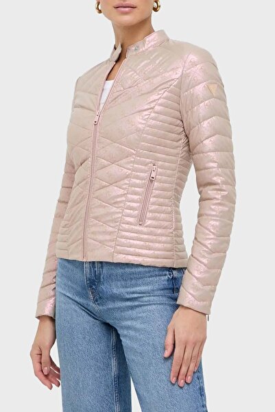 Guess New Vona Slim Fit Dik Yaka Mont W4RL02WFWM0-24K