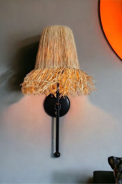 Bubihome Pilli Aplik, Kablosuz Led Aplik , Hasır Aplik, Elektrik Bağlantısı Gerektirmez