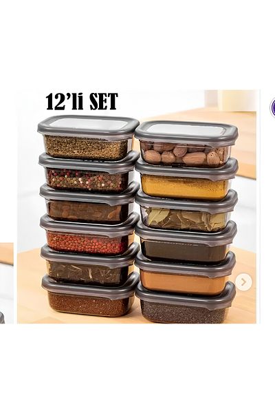 Birdoludukkan 12 Pieces Rectangular 400 Ml Storage Container