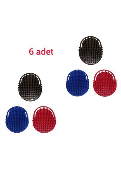 irtihal 6 adet saç yıkama ve kepek dökme tarağı kaşıma tarağı - kedi köpek ma...