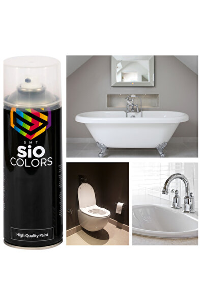 MxS DUŞAKABİN-LAVABO-FAYANS SPREYİ SUYA DAYANIKLI EXTRA PİGMENTLİ PARLAKBEYAZ(RAL-9003) SPREY BOYA 400ML