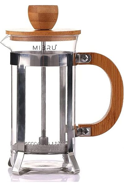 MIBRU COFFEE FRENCH PRESS MAKER WOODEN 600ML