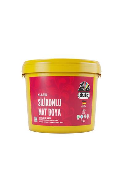 Düfa Klasik Silikonlu Mat Iç Cephe Duvar Boyası 7550 Ferah Gri 2.50 L