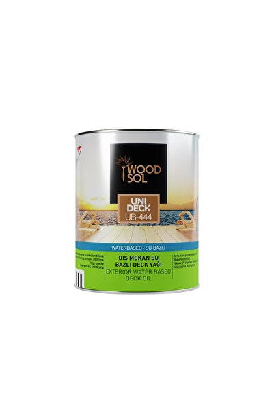 Woodsol Unideck Su Bazlı Ahşap Deck Yağı 1213 Noce 0.75 L