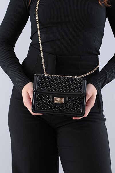 KRISTE BELL KRİSTEBELL ÖZEL TASARIM KADIN ÇAPRAZ ÇANTA 26661 SİYAH