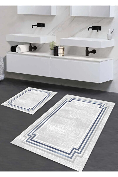 halıpera إطار قاعدة منسوج من القطن قابل للغسل وغير قابل للانزلاق منقوش 60x100...