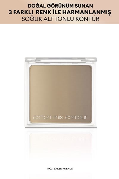 Missha natural LookinG Contour Cotton Mix ProvidinG 3 Different ToninG - Contour (NO.1)