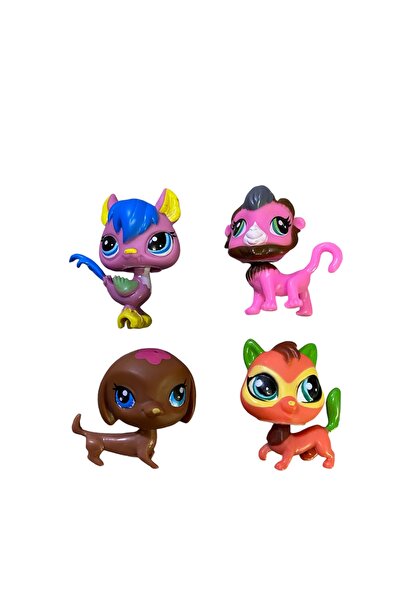 Minişler Pet Shop Miniş Lps Baskılı Yumuşak Özel Seri Minişler 4 Adet