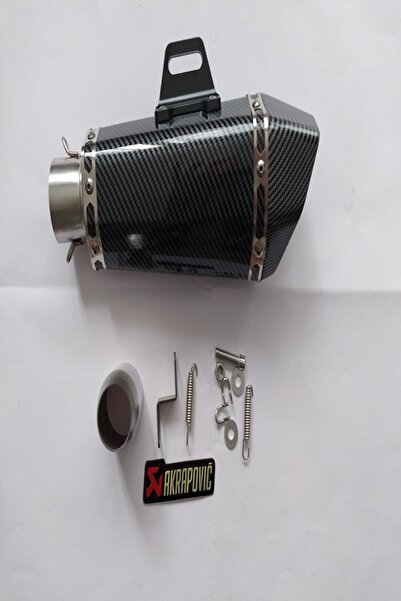 monero Moto Aura-Karbon Siyah Akrapovic Model Egzoz Susturuculu