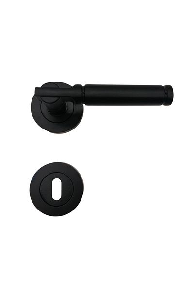 HOBİDABİ Verda Black Luxury Rosette Door Handle Room