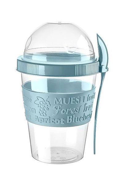 Calke Diet Container - Snack, Food Yogurt Muesli Granola Storage Container with Spoon