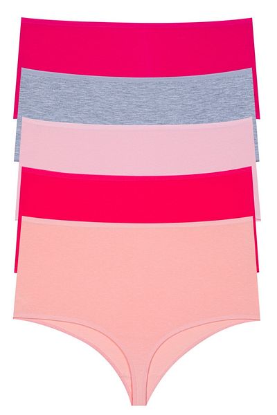 Miss Blue Moon Extra High Waist 5-Piece Thong 2760