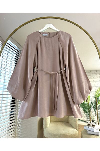 ensade Modal Woven Balloon Sleeve Tunic