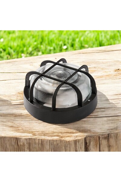 FAMATEL Dış Mekan Apliği Otomatik E-27 Su Geçirmez 210x105 Mm Siyah