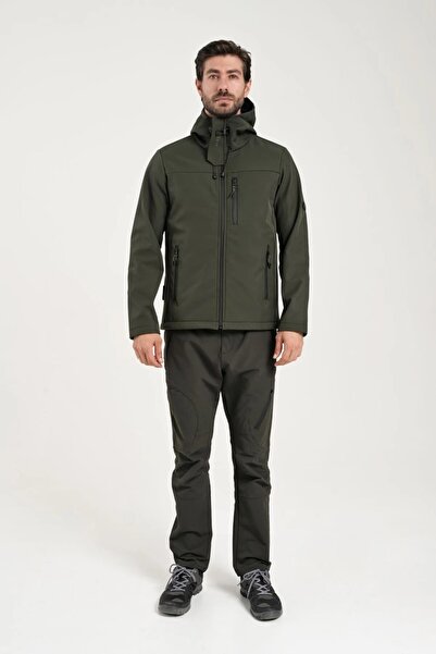 Exuma Erkek Softshell Mont 2311100 801-khakı 2311100-801