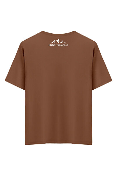 Mounte Bianca Unisex bela - Oversize kroj T-shirt