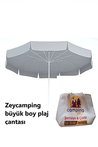 Zey Camping 200cm kalın kumaş plaj bahçe balkon havuz şemsiye + havlu çantası...