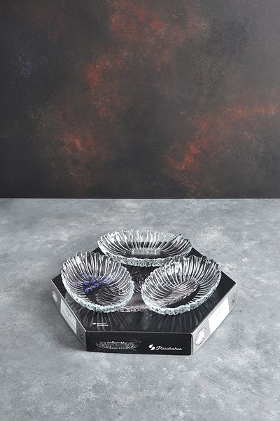 Paşabahçe PAŞABAHÇE AURORA OVAL PLATE MINI 3-PACK