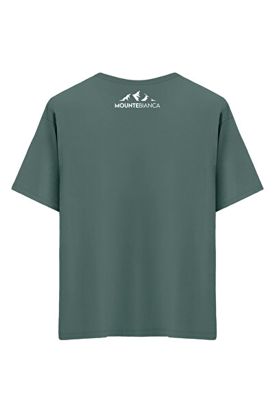 Mounte Bianca Unisex bela - Oversize kroj T-shirt