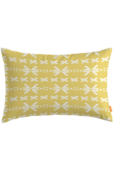 Arancione Co Pernă dreptunghiulară geometrică - Husă Ds15