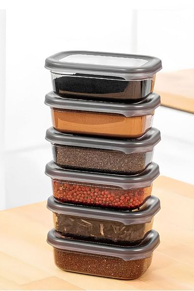 Birdoludukkan 400 ml 6-Piece Rectangular Storage Container