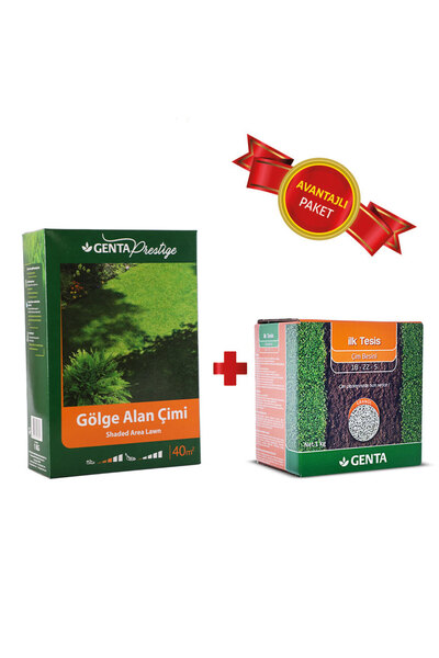 Genta Prestige Gölge Alan Çim Tohumu - Genta İlk Tesis Çim Gübresi 1 Kg - 40 m2 alan içindir