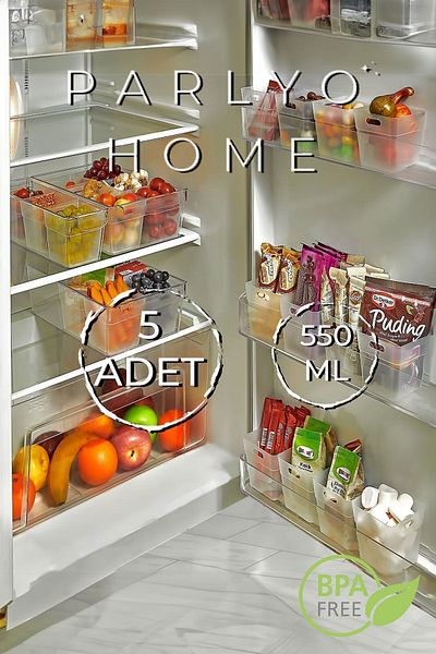Parlyo Home 5-Piece Refrigerator Mini Organizer Set - Cover Organizer
