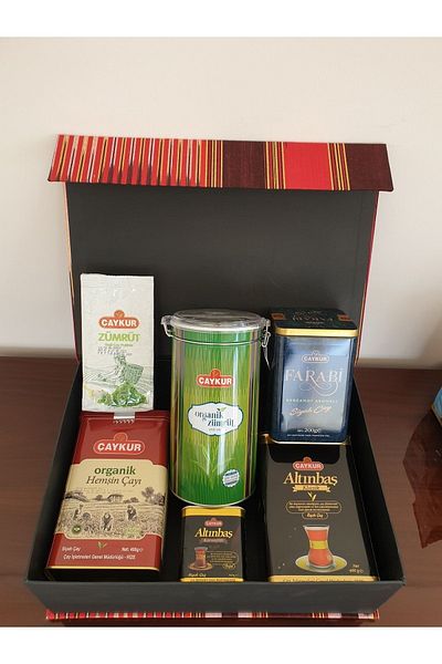 Çaykur Gift Tea Box with Keşan Fabric