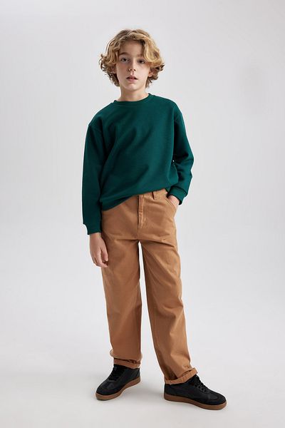 DeFacto Chlapecká mikina Crew Neck - Regular Fit