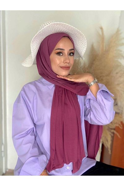 Hürremist Viscose Combed Shawl Dusty Rose - Sheer-proof, Anti-Sweat, Easy to Use, Ultra Comfortable