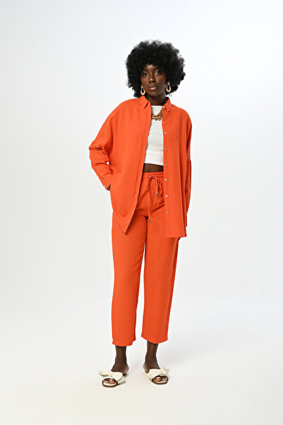 Orfeo Negro Women's Oversize Solid Color Shirt