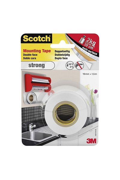 Scotch 3M Scotch® Interior Mounting Tape 19mm x 1,5m, 4496G-1915-P